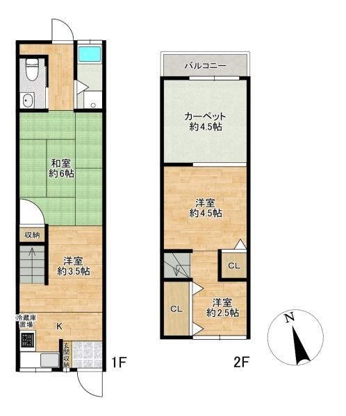 5K Terrace House for Sale in Suita, Osaka - 4.8M Yen - Thumbnail 3