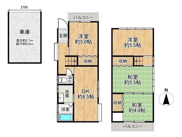 3-Story 4DK House for Sale in Suita, Osaka - 1590万 Yen - Thumbnail 3