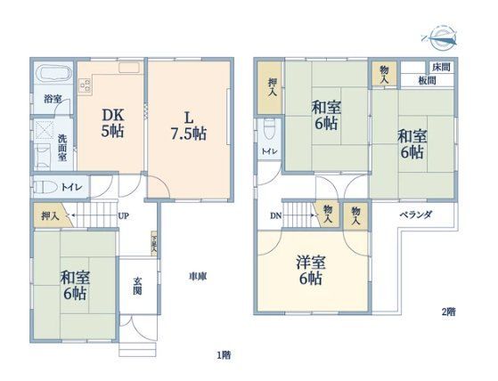 4LDK Wooden House for Sale in Matsubara, Osaka - 1180万 Yen - Thumbnail 4