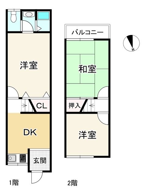 3DK Terraced House for Sale in Neyagawa City, Osaka - Thumbnail 2