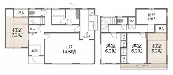 4SLDK Used House in Koryo-cho, Nara - 129.54 sqm - Thumbnail 2