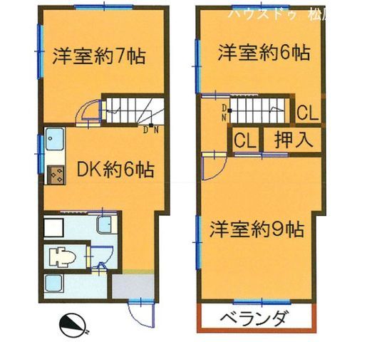 Renovated 3DK House Near Kawachi Matsubara Station - Thumbnail 3