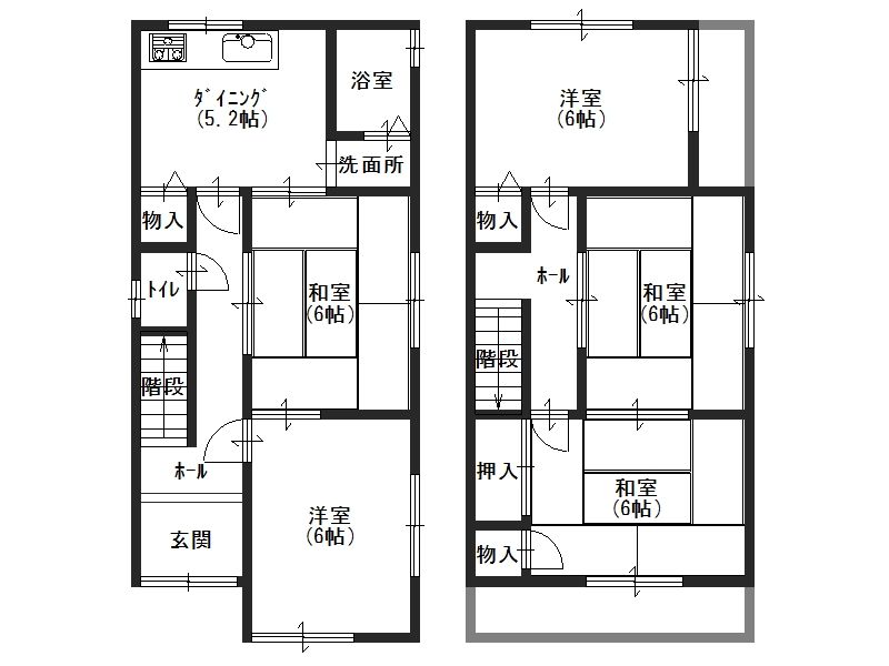 5DK Detached House for Sale in Matsubara, Osaka - 1080万 Yen - Thumbnail 2