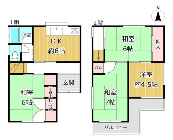 4DK Detached House for Sale in Yao, Osaka - 63.56 sqm - Thumbnail 4