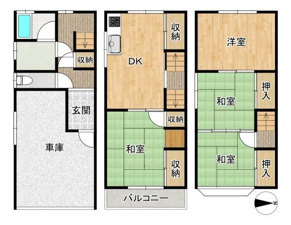 Renovated 4DK House for Sale in Higashi-Osaka, Osaka - Thumbnail 4