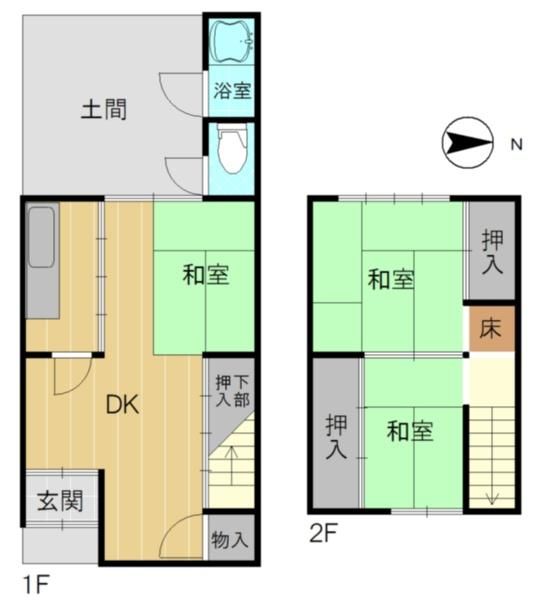 Renovated 3DK Townhouse in Higashiyama, Kyoto - 46.6 sqm - Thumbnail 2