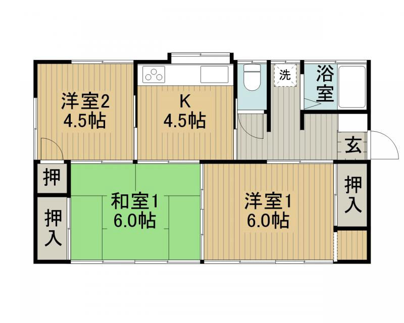 3K rental house in Suwa City, Nagano - Thumbnail 3