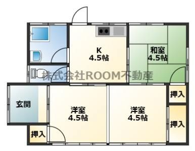 3DK House for Rent in Mimata-cho, Miyazaki - 52.17 sqm - Thumbnail 2