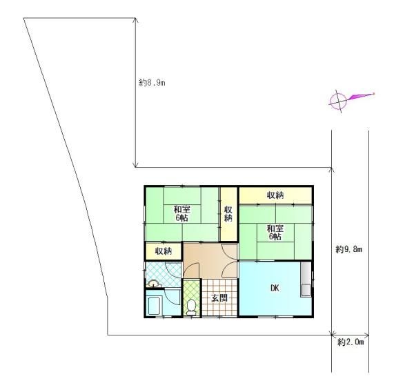 2DK Single-Story House for Sale in Tannowa, Osaka - Thumbnail 2
