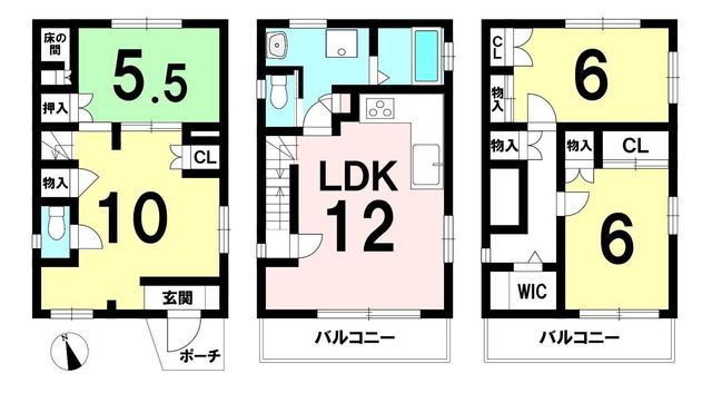 3SLDK House for Sale in Higashiyodogawa-ku, Osaka - 108 sqm - Thumbnail 3