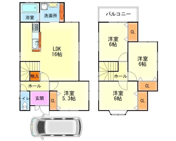 4LDK House for Sale in Kaizuka, Osaka - 93.56 sqm - Thumbnail 3