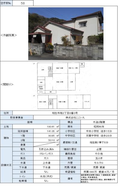 Akiya Bank Property Information [58 - Asahi 2-chome] — Image 1, Kasai, Hyogo