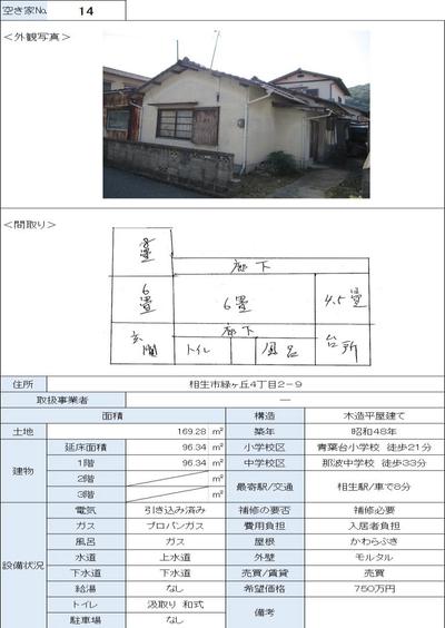 Vacant House Bank Property Information - Aioi City — Image 1, Kasai, Hyogo