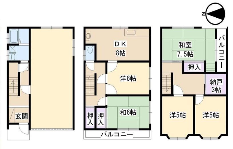 6SDK Detached House for Sale in Settsu City, Osaka - Thumbnail 2
