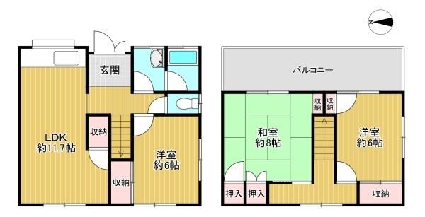 3LDK Detached House for Sale near Kayashima Station, Kadoma - Thumbnail 3