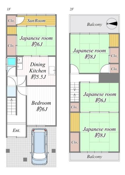 5DK Detached House in Kadoma, Osaka for Sale - Thumbnail 2