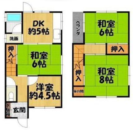 4DK Used Detached House in Matsubara City, Osaka - Thumbnail 3