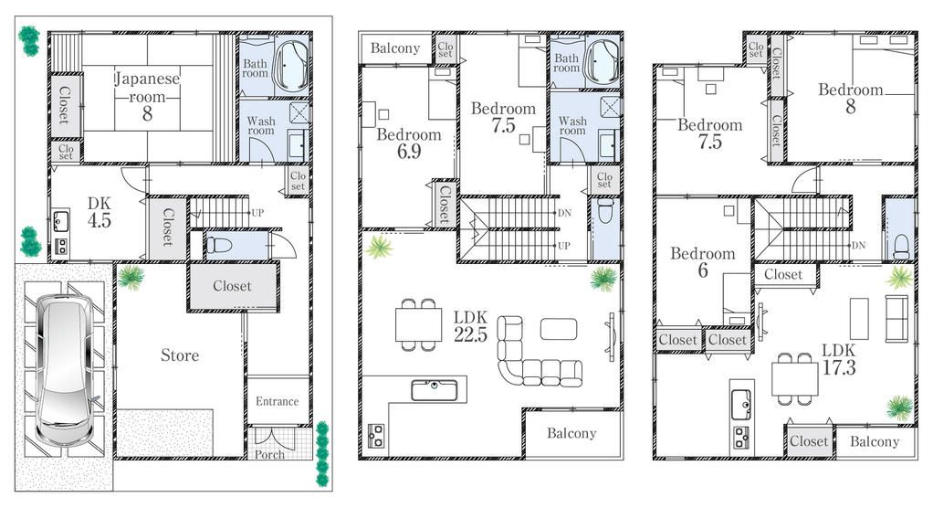 6LDK Two-Generation Home with Shop Space in Sumiyoshi, Osaka - Thumbnail 3