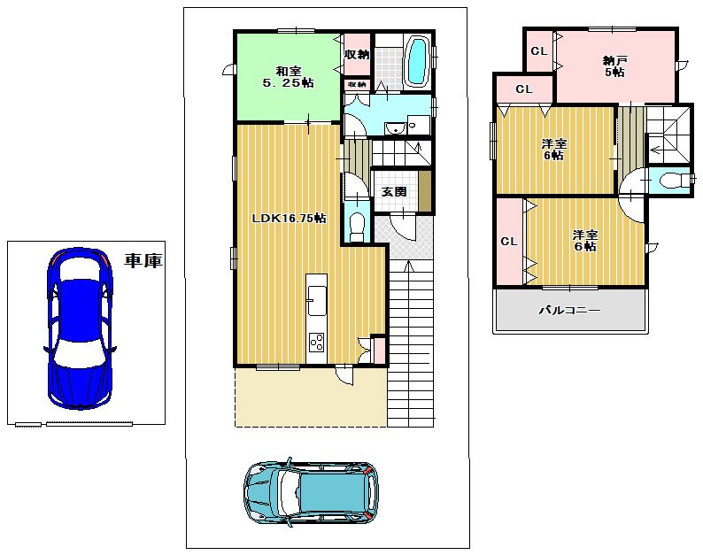 3SLDK Detached House for Sale in Kashiwara, Osaka - 2018 Build - Thumbnail 2