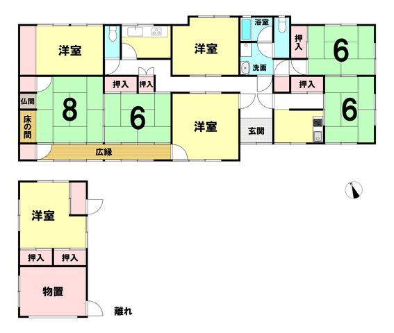 Spacious 6DK Detached House in Wakayama City with Large Land - Thumbnail 2