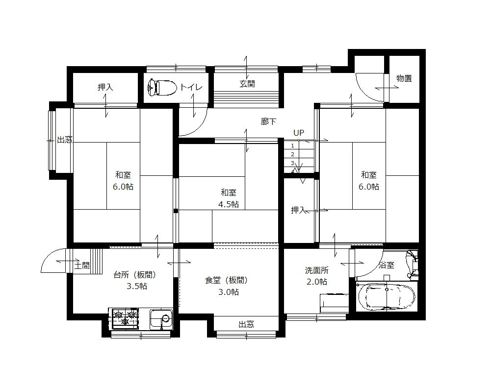 Leasehold 4DK House in Maizuru City, Kyoto | 60万 Yen - Thumbnail 3