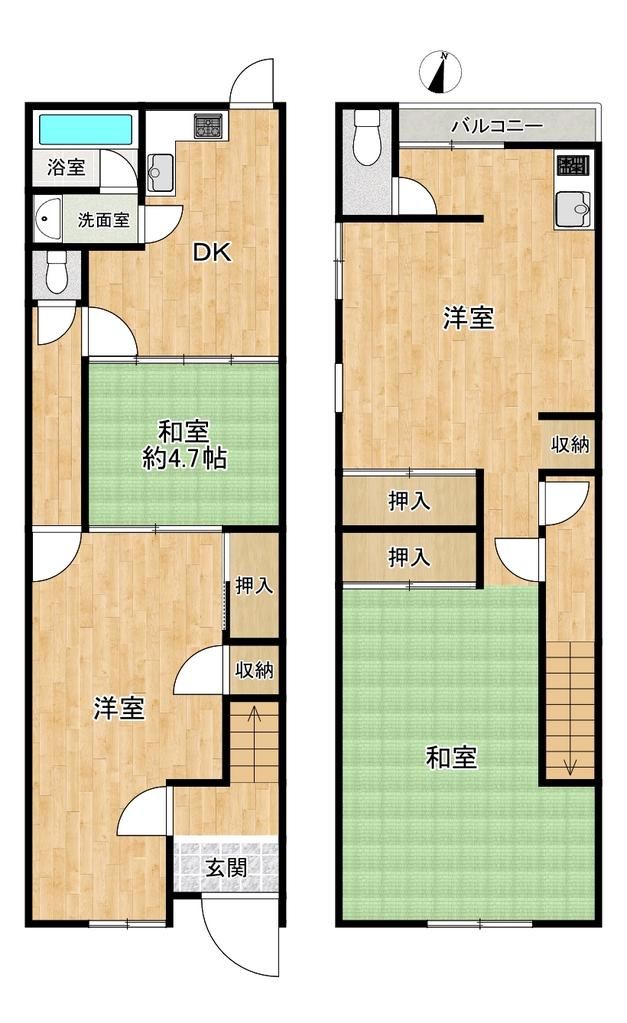 4DK Terrace House for Sale Near Kishinosato Station, Osaka - Thumbnail 3