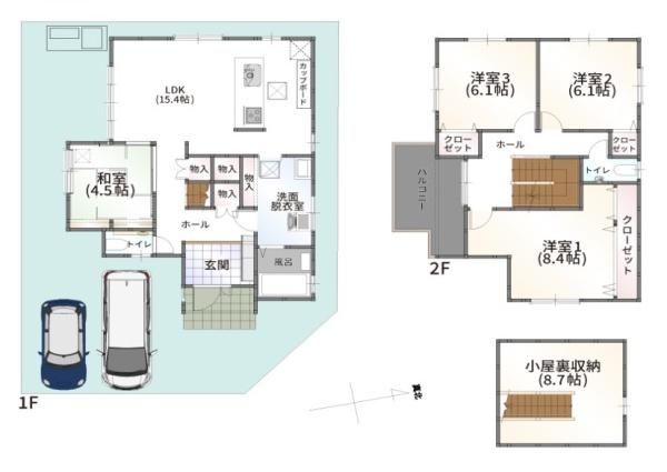 New 4SLDK House for Sale in Kashiba, Nara - Thumbnail 3