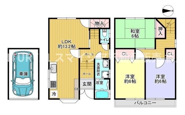 Renovated 3LDK House Near Hoshigaoka Station, Hirakata - Thumbnail 2