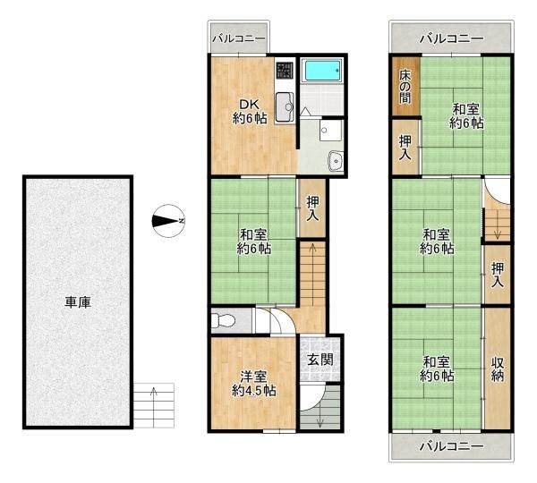 5DK Detached House for Sale in Higashiosaka, Osaka - Thumbnail 2