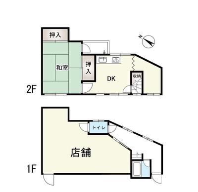 Used Terrace House for Sale in Higashi-ku Sakai 42.48 sqm — Floorplan, Higashi, Osaka