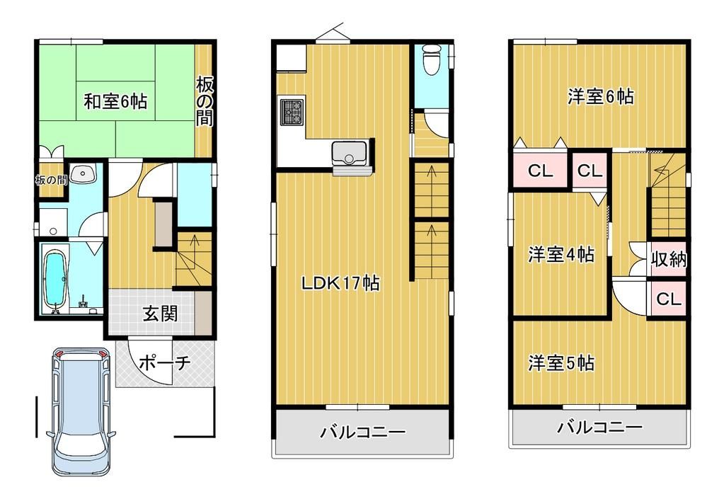 4LDK Detached House for Sale in Higashiosaka, Osaka - Thumbnail 2