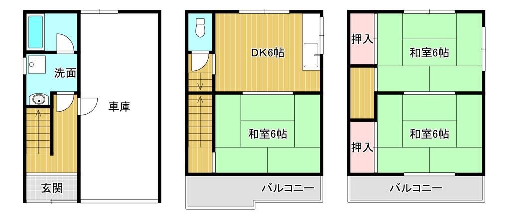 3DK Detached House with Garage for Sale in Higashi-Osaka - Thumbnail 2