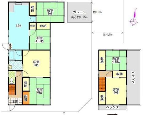 6LDK Lightweight Steel House for Sale in Misaki Town, Osaka - Thumbnail 2