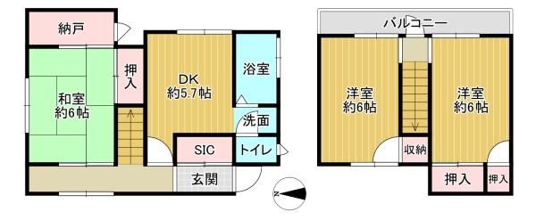 3DK House for Sale in Higashiosaka with East Balcony & Storage - Thumbnail 4