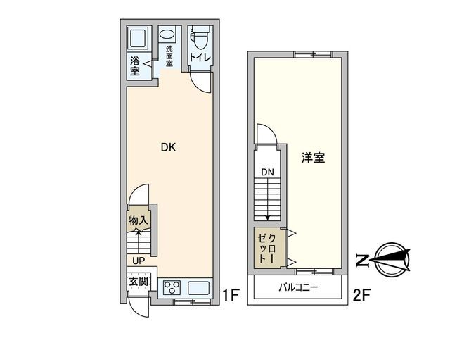1DK Terrace House for Sale near Hachihonmatsu Station, Higashiosaka - Thumbnail 2