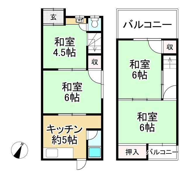 4K Wooden House for Sale in Sakai, Osaka - 430万円 - Thumbnail 2