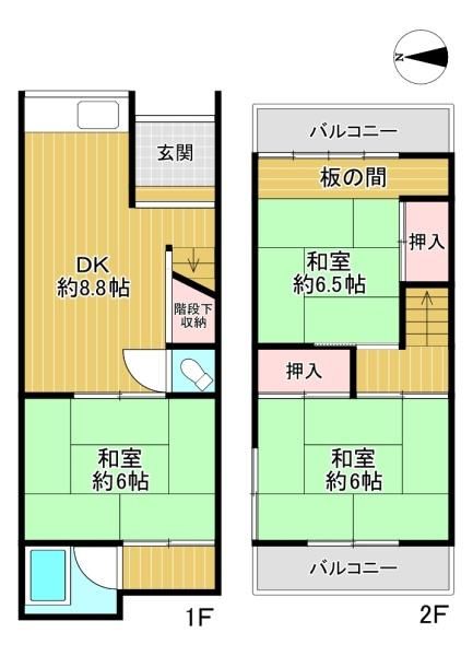Used House for Sale in Moriguchi, Osaka – 3DK, 55.95 sqm - Thumbnail 3