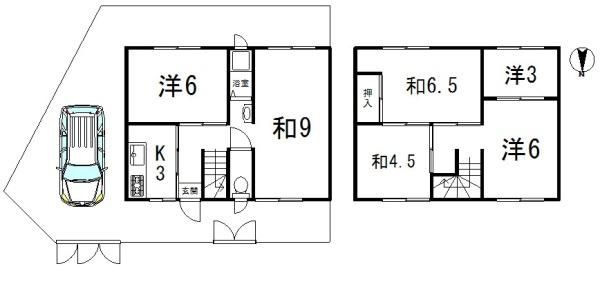 6K Terrace House for Sale near Nikenjaya Station, Kyoto - Thumbnail 3