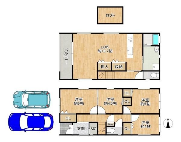 Modern 4LDK House for Sale in Higashiosaka, Osaka - Thumbnail 2