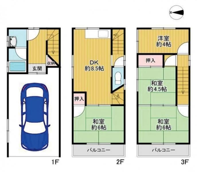 Renovated 4DK House in Kadoma City, Osaka - 70.32 sqm - Thumbnail 2