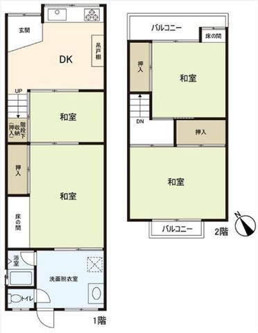 3DK Terrace House for Sale near Shirasagi Station, Sakai - Thumbnail 3