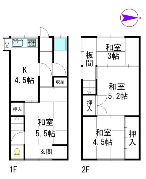4K Terrace House for Sale in Amagasaki, Hyogo - 580万円 - Thumbnail 4