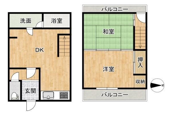 Renovated 2DK Terrace House for Sale in Higashiosaka, Osaka - Thumbnail 2