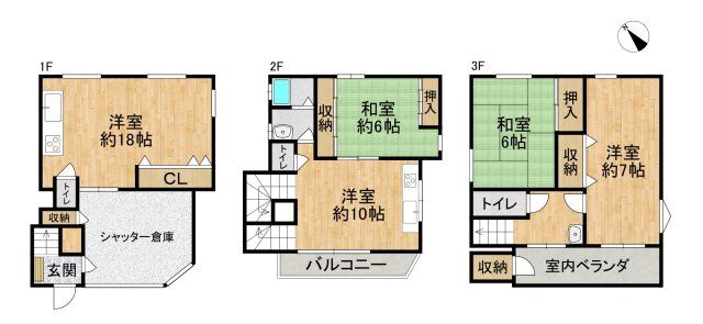 4LDK Steel-Frame House for Sale in Osaka Nishiku Ward - Thumbnail 4