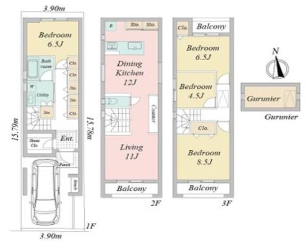 4LDK Detached House for Sale in Yodogawa-ku, Osaka - Thumbnail 2