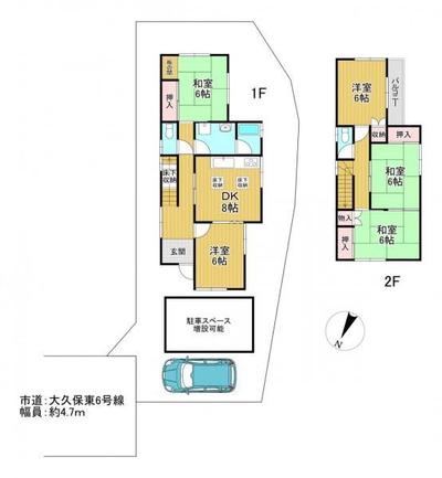 5DK Detached House for Sale in Kumatori, Osaka – 100.2m² — Floorplan, Kumatori, Osaka