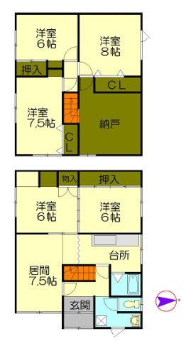 5SLDK Wooden House for Sale in Otaru, Hokkaido - 480万円 - Thumbnail 4