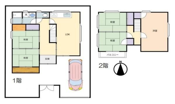 5LDK Detached House for Sale in Heguri, Nara - 99.37 sqm - Thumbnail 2