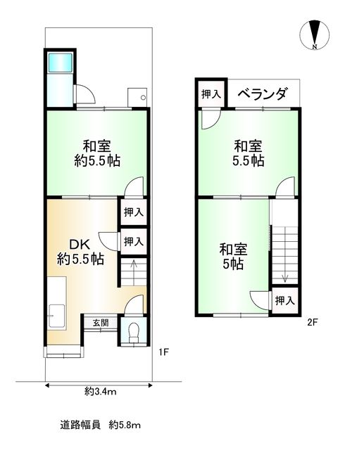 Renovated 3DK Terraced House for Sale in Yamashina, Kyoto - Thumbnail 2