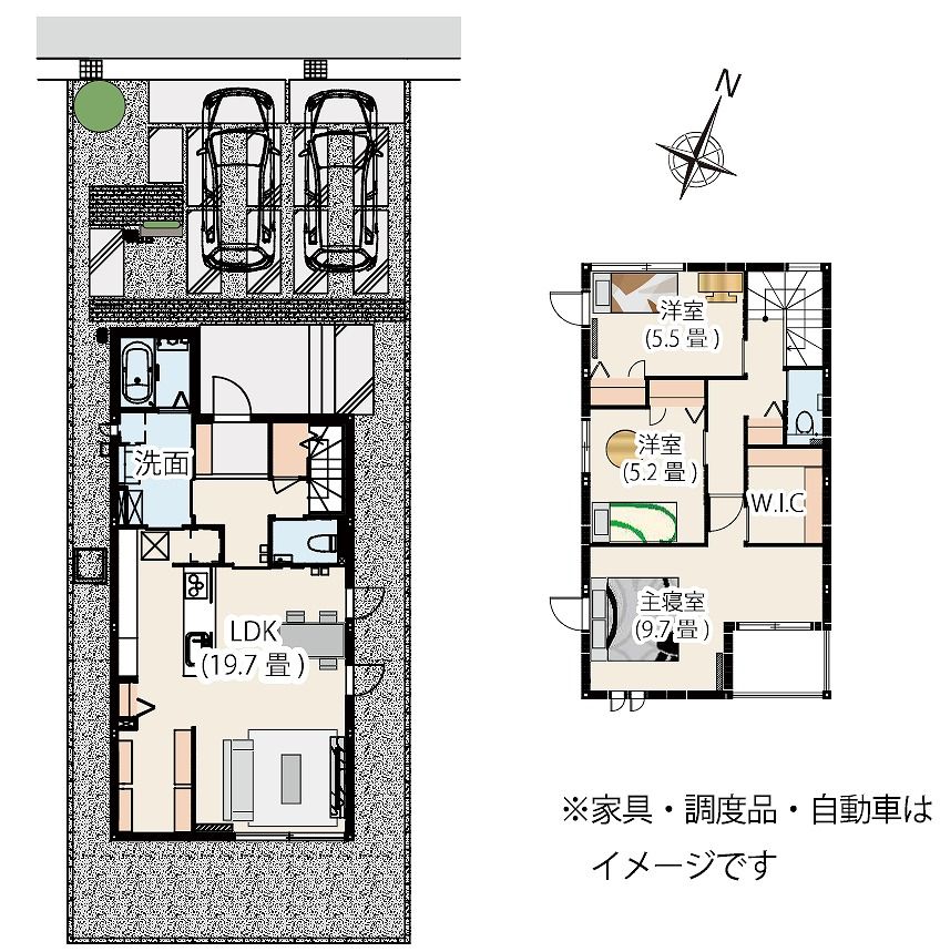 Modern 3LDK House in Himeji's Eco Square Aigaho | 2023 Build - Thumbnail 4